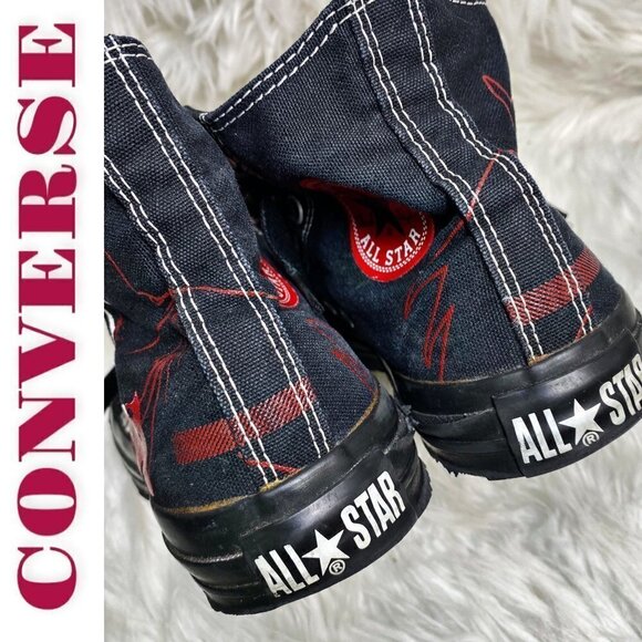 CONVERSE VINTAGE Y2K BATMAN CHUCK TAYLOR HIGH TOP SNEAKERS DC COMICS, Men’s 5 - Picture 5 of 12